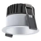 Ledvance LED-Spot Dunkellight Aluminium Silber 8W 680lm 36D - 930 Warmweiß | Ausschnitt 68mm - IP44 - Höchste Farbwiedergabe - Dimmbar