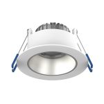 Spot LED Ares Profond Blanc 6W 540lm 927-940 3CCT - avec Inner Cercle  Argent | Diamètre 68mm