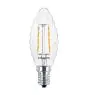 Philips Corepro LED Bougie E14 Torsadée Bougie Filament Claire 2W 250lm - 827  | Remplacement 25W